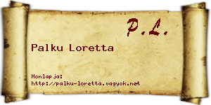 Palku Loretta névjegykártya